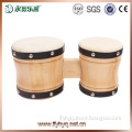 Musical mini wooden bongo drum percussion instrument bongo drum for sale